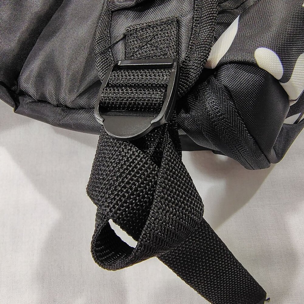 EastSport Black White Floral Backpack Multiple Compartments Adjustable Straps - Picture 8 of 16